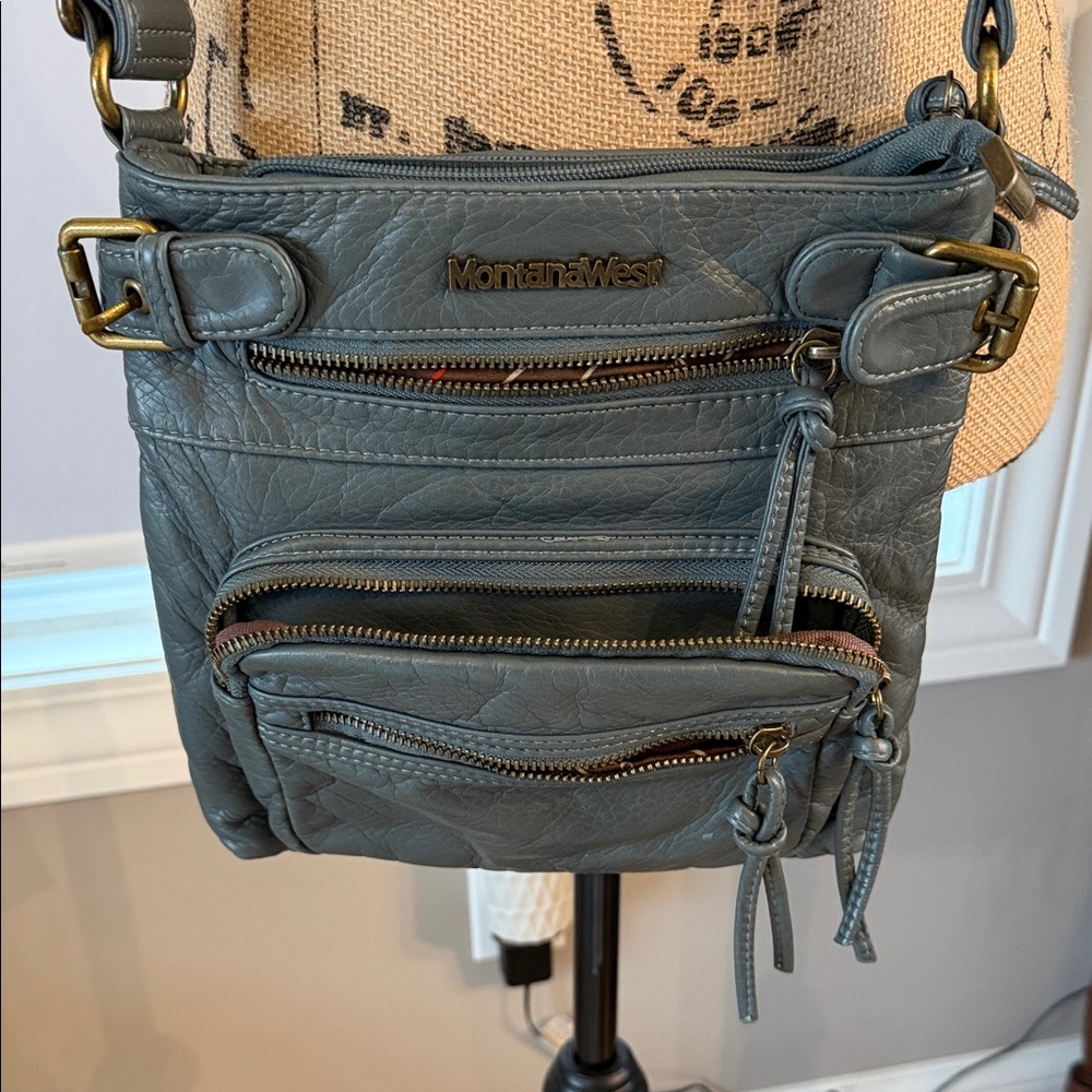 Montana West Gray Crossbody Bag
